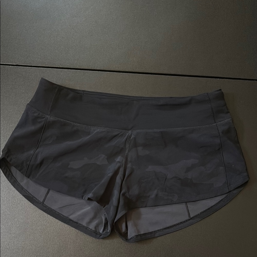 lululemon athletica Black Camo Women's Athletic Shorts